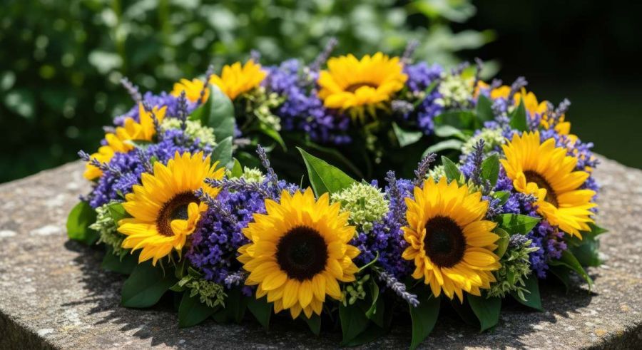 corona de flores